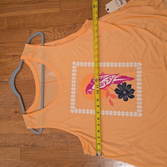 ST. JOHN'S BAY WOMENS PEACH TROPICAL PLUS SIZE TANK TOP SIZE 2X - Picture 7 of 12